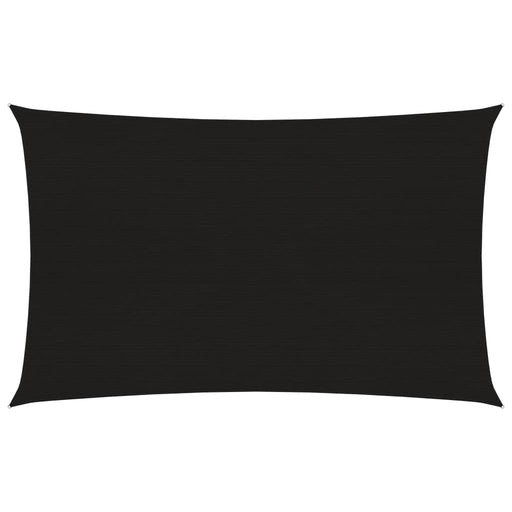 Zonnezeil 160 g/m² 2x4,5 m HDPE zwart