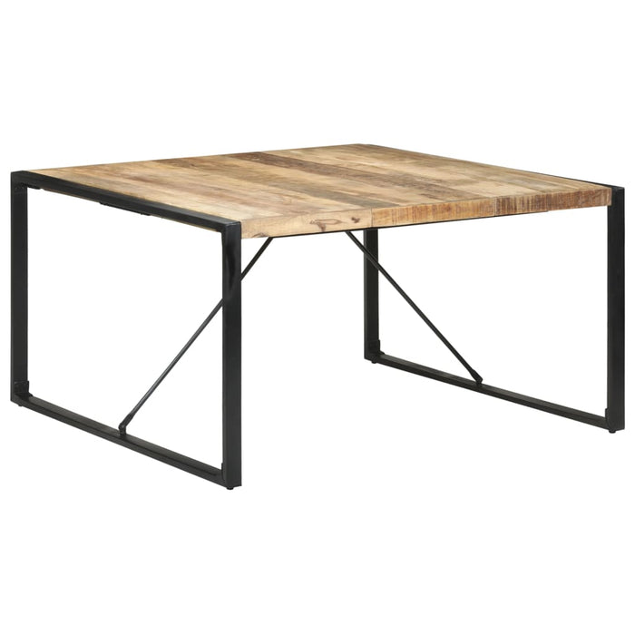 Eettafel 140x140x75 cm ruw mangohout