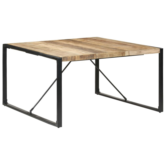 Eettafel 140x140x75 cm ruw mangohout