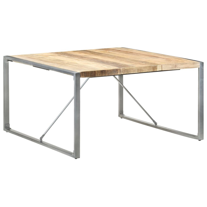 Eettafel 140x140x75 cm ruw mangohout