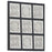 Wandpaneel handgesneden 60x60x1,5 cm MDF zwart en wit