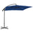 Zweefparasol met stalen paal 250x250 cm azuurblauw