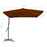 Parasol met stalen paal 250x250x230 cm terracottakleurig