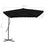 Parasol met stalen paal 250x250x230 cm zwart