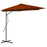 Parasol met stalen paal 300x230 cm terracottakleurig