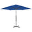 Parasol met stalen paal 300x230 cm blauw