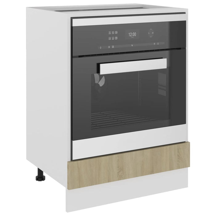 Ovenkast 60x46x81,5 cm spaanplaat sonoma eikenkleurig