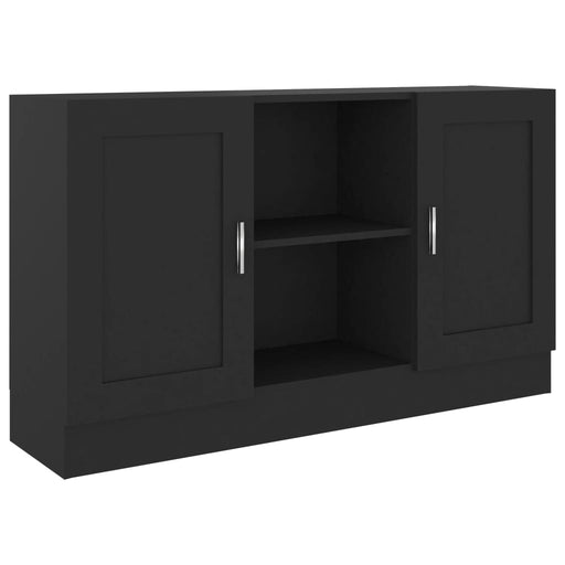 Dressoir 120x30,5x70 cm spaanplaat zwart