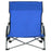 Strandstoelen 2 st inklapbaar stof blauw