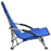 Strandstoelen 2 st inklapbaar stof blauw