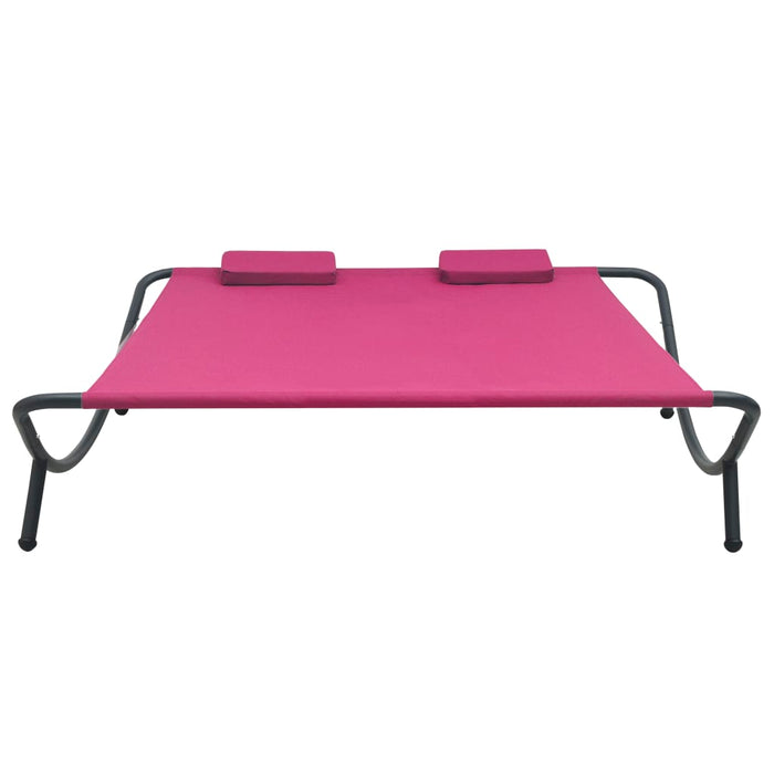 Loungebed stof roze