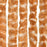 Vliegengordijn 90x220 cm chenille oker en wit