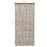 Vliegengordijn 90x220 cm chenille taupe en wit