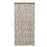 Vliegengordijn 100x220 cm chenille taupe en wit