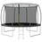 Trampolineset rond 150 kg 366x80 cm