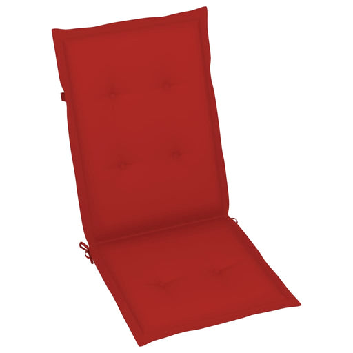 Tuinstoelkussens 6 st 120x50x3 cm rood