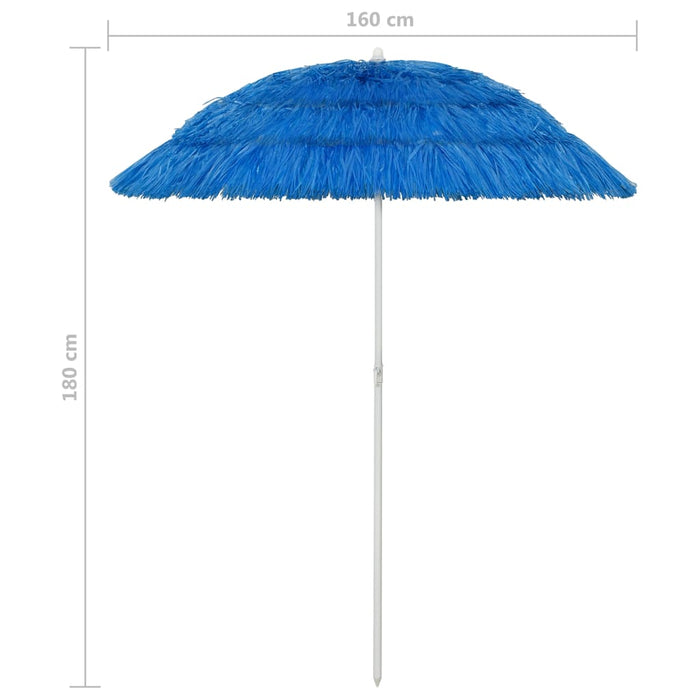 Strandparasol Hawaï 180 cm blauw