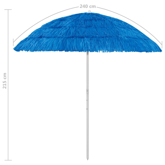 Strandparasol Hawaï 240 cm blauw