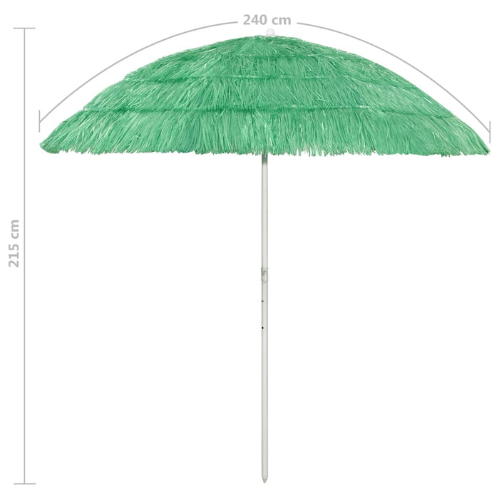 Strandparasol Hawaï 240 cm groen