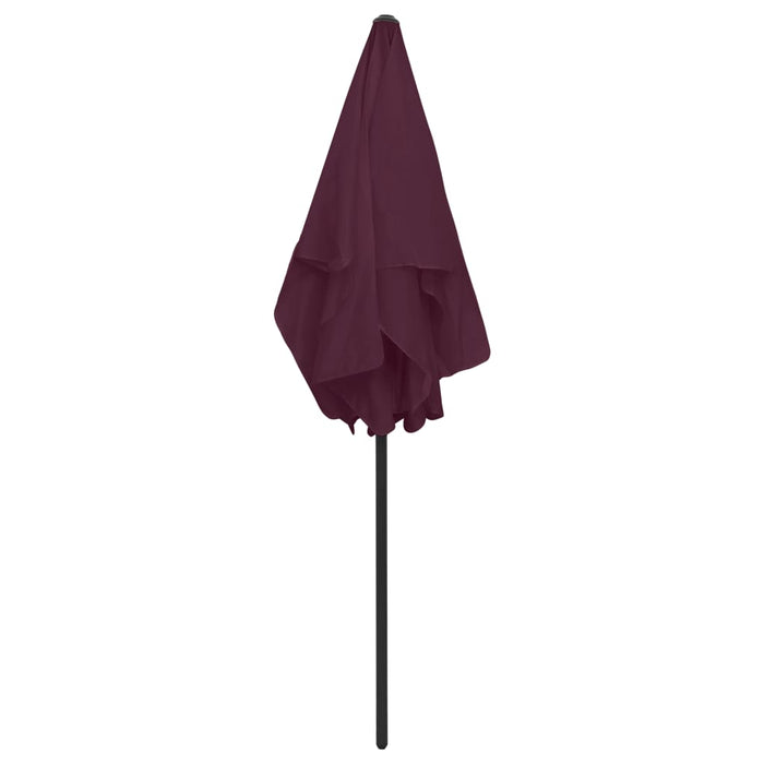 Strandparasol 180x120 cm bordeauxrood