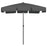 Strandparasol 200x125 cm antracietkleurig