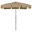 Strandparasol 200x125 cm taupe