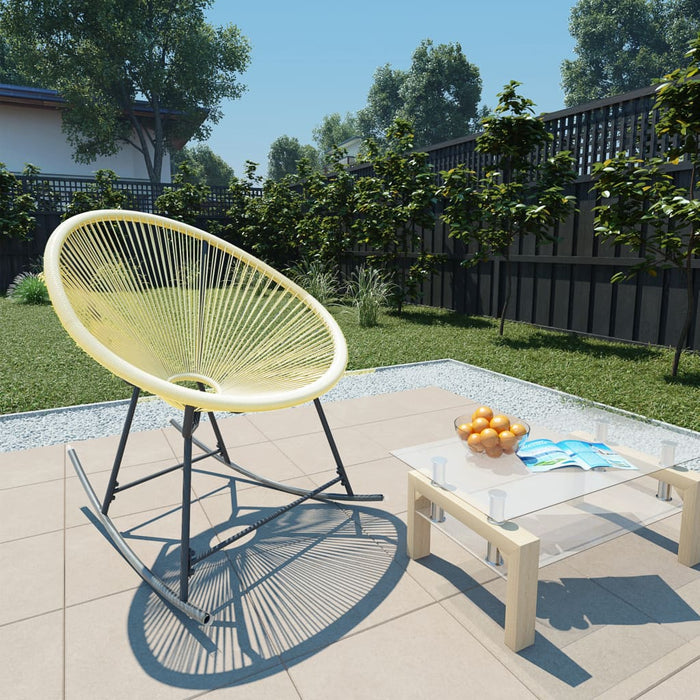 Tuinstoel Acapulco poly rattan beige