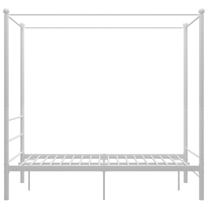 Hemelbedframe metaal wit 140x200 cm