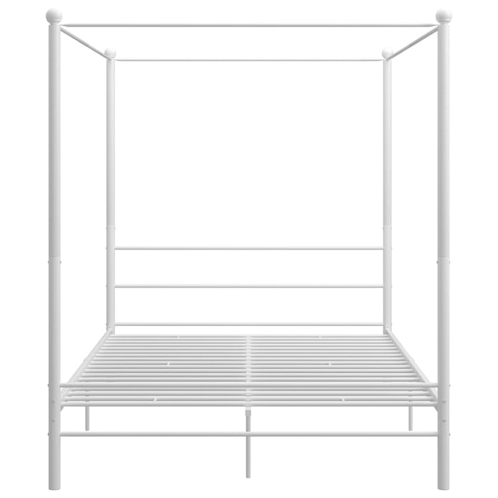 Hemelbedframe metaal wit 160x200 cm