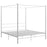 Hemelbedframe metaal wit 180x200 cm