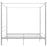 Hemelbedframe metaal wit 180x200 cm