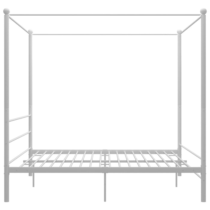 Hemelbedframe metaal wit 180x200 cm