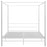 Hemelbedframe metaal wit 180x200 cm