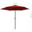 Parasol met LED-verlichting en stalen paal 300 cm terracotta