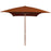 Parasol met houten paal 200x300 cm terracottakleurig