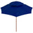 Parasol dubbeldekker met houten paal 270 cm blauw