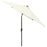 Parasol met LED's en stalen paal 2x3 m zandkleurig