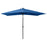 Parasol met LED's en stalen paal 2x3 m azuurblauw