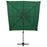 Parasol 4-laags met aluminium paal 250x250 cm groen