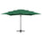 Parasol 4-laags met aluminium paal 250x250 cm groen