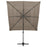 Parasol 4-laags met aluminium paal 250x250 cm taupe