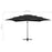 Parasol 4-laags met aluminium paal 250x250 cm zwart