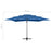 Parasol 4-laags met aluminium paal 250x250 cm azuurblauw