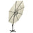 Parasol 4-laags met aluminium paal 3x3 m zandkleurig