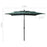 Parasol 3-laags met aluminium paal 2,5x2,5 m groen