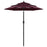 Parasol 3-laags met aluminium paal 2 m bordeauxrood