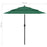 Parasol 3-laags met aluminium paal 2,5 m groen