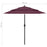 Parasol 3-laags met aluminium paal 2,5 m bordeauxrood