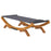 Loungebed 100x188,5x44 cm massief gebogen hout antracietkleurig