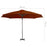 Zweefparasol met aluminium paal 300 cm terracottakleurig